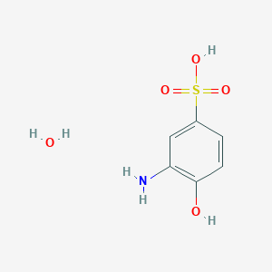 molecular formula C6H9NO5S B8002759 2-Aminophenol-4-sulfonic acid hydrate CAS No. 70024-42-9