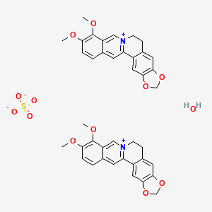 molecular formula C40H38N2O13S B8002815 Berberine sulfate hydrate 