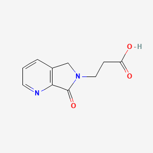 molecular formula C10H10N2O3 B8002891 3-(7-oxo-5H-pyrrolo[3,4-b]pyridin-6(7H)-yl)propanoic acid CAS No. 1206969-67-6