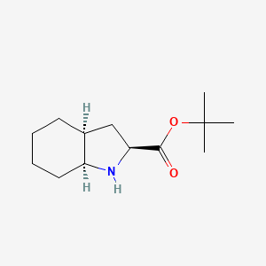 molecular formula C13H23NO2 B8002904 (2S, 3aS,7aS)-Octahydro-indole-2-carboxylic acid tert-butyl ester 