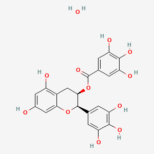 molecular formula C22H20O12 B8002982 (-)-Epigallocatechin gallate hydrate 