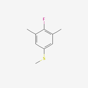 molecular formula C9H11FS B8003146 4-Fluoro-3,5-dimethylphenyl methyl sulfide 