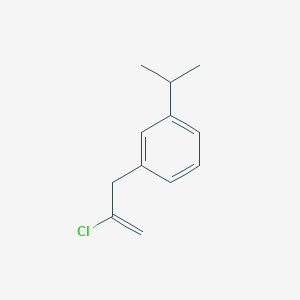 molecular formula C12H15Cl B8003176 2-Chloro-3-(3-iso-propylphenyl)-1-propene 