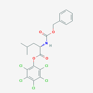 molecular formula C20H18Cl5NO4 B080032 (2,3,4,5,6-Pentachlorophenyl) (2S)-4-methyl-2-(phenylmethoxycarbonylamino)pentanoate CAS No. 13758-71-9