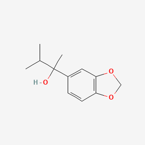 molecular formula C12H16O3 B8003230 2-(Benzo[d][1,3]dioxol-5-yl)-3-methylbutan-2-ol 