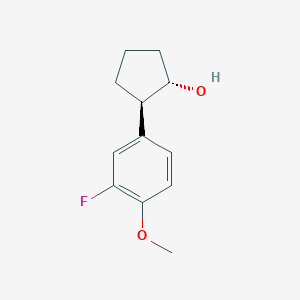 (1S,2R)-2-(3-fluoro-4-methoxyphenyl)cyclopentan-1-ol