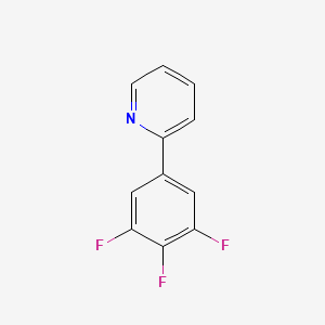 molecular formula C11H6F3N B8003351 2-(3,4,5-Trifluorophenyl)pyridine 