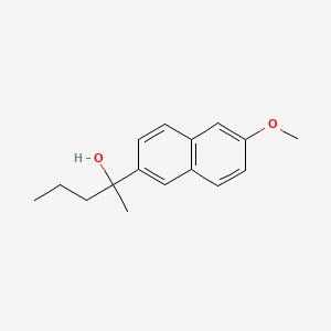 molecular formula C16H20O2 B8003376 2-(6-Methoxy-2-naphthyl)-2-pentanol 