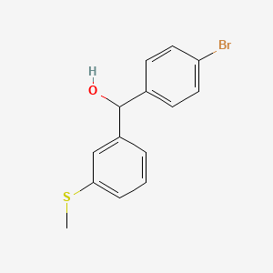 4-Bromo-3'-(methylthio)benzhydrol