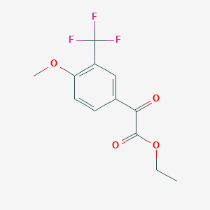 (4-Methoxy-3-trifluoromethylphenyl)oxo-acetic acid ethyl ester