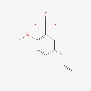 molecular formula C11H11F3O B8003396 4-Allyl-1-methoxy-2-trifluoromethyl-benzene 