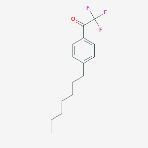 molecular formula C15H19F3O B8003402 2,2,2-Trifluoro-1-(4-heptylphenyl)ethanone 
