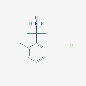 molecular formula C10H16ClN B8003433 2-(2-Methylphenyl)-2-propanaminium chloride 