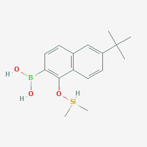 molecular formula C16H23BO3Si B8003440 (6-Tert-butyl-1-dimethylsilyloxynaphthalen-2-yl)boronic acid 