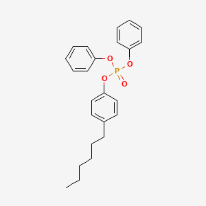 molecular formula C24H27O4P B8003446 Diphenyl p-hexylphenyl phosphate CAS No. 69682-29-7