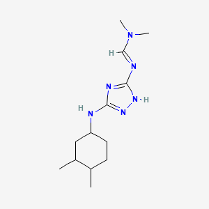 (E)-N'-{5-[(3,4-dimethylcyclohexyl)amino]-4H-1,2,4-triazol-3-yl}-N,N-dimethylmethanimidamide