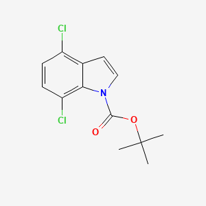 molecular formula C13H13Cl2NO2 B8003497 Tert-butyl 4,7-dichloroindole-1-carboxylate 