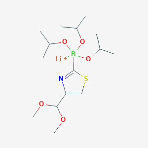 molecular formula C15H29BLiNO5S B8003499 Lithium (4-(dimethoxymethyl)thiazol-2-yl)triisopropoxyborate 
