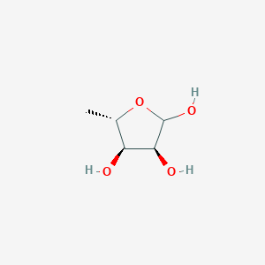 molecular formula C5H10O4 B8003596 5-Deoxy-L-ribofuranose 