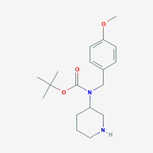 molecular formula C18H28N2O3 B8003622 Tert-butyl 4-methoxybenzylpiperidin-3-ylcarbamate CAS No. 1206970-45-7