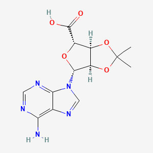 (3aS,4S,6R,6aR)-6-(6-amino-9H-purin-9-yl)-2,2-dimethyltetrahydrofuro[3,4-d][1,3]dioxole-4-carboxylic acid