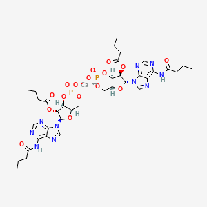 molecular formula C36H46CaN10O16P2 B8003635 Calcium Dibutyryladenosine Cyclophosphate 
