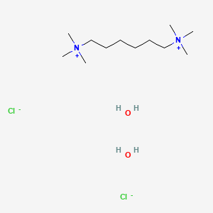 molecular formula C12H34Cl2N2O2 B8003671 Hexamethonium chloride dihydrate CAS No. 16986-49-5