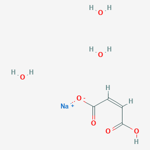 molecular formula C4H9NaO7 B8003687 sodium;(Z)-4-hydroxy-4-oxobut-2-enoate;trihydrate 