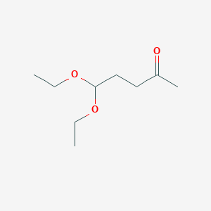 molecular formula C9H18O3 B080037 2-戊酮，5,5-二乙氧基- CAS No. 14499-41-3