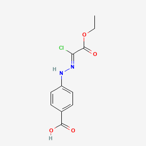 molecular formula C11H11ClN2O4 B8003742 2-Chloro-2-(4'-carboxyphenylhydrazono)acetic acid ethyl ester 