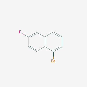molecular formula C10H6BrF B8003747 1-Bromo-6-fluoronaphthalene 