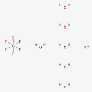molecular formula F6H13O6Sb B8003765 六氟锑酸六水合物 