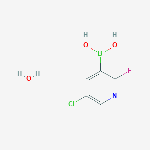 molecular formula C5H6BClFNO3 B8003771 5-Chloro-2-fluoropyridine-3-boronic acid hydrate 