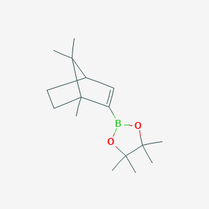 molecular formula C16H27BO2 B8003778 4,4,5,5-Tetramethyl-2-(1,7,7-trimethylbicyclo[2.2.1]hept-2-en-2-yl)-1,3,2-dioxaborolane 