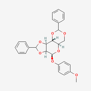 molecular formula C27H26O7 B8003785 4-Methoxyphenyl 2,3:4,6-di-o-benzylidene-beta-d-mannopyranoside 