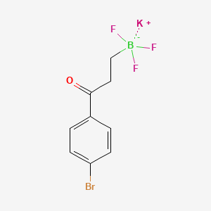 molecular formula C9H8BBrF3KO B8003820 Potassium 3-(4-bromophenyl)-3-oxopropyltrifluoroborate 