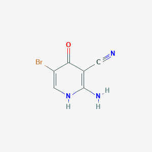molecular formula C6H4BrN3O B8003846 2-Amino-5-bromo-4-oxo-1,4-dihydro-pyridine-3-carbonitrile 