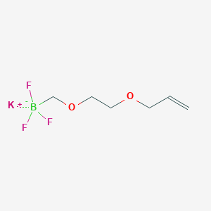 molecular formula C6H11BF3KO2 B8003867 Potassium 2-(2-allyloxyethoxy)methyltrifluoroborate 