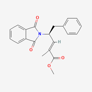 molecular formula C21H19NO4 B8003878 (S,E)-methyl 2-methyl-4-(1,3-dioxoisoindolin-2-yl)-5-phenylpent-2-enoate 