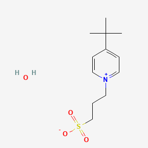 molecular formula C12H21NO4S B8003888 3-(4-Tert-butylpyridin-1-ium-1-yl)propane-1-sulfonate;hydrate 