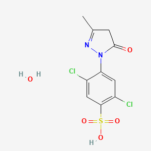 molecular formula C10H10Cl2N2O5S B8003891 1-(2,5-Dichloro-4-sulfophenyl)-3-Methyl-5-pyrazolone Monohydrate 