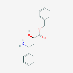 molecular formula C17H19NO3 B8003901 benzyl (2R)-4-amino-2-hydroxy-4-phenylbutanoate 