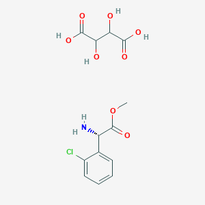 molecular formula C13H16ClNO8 B8003905 (S)-(+)-2-(2-Chlorophenyl)glycine Methyl Ester Tartrate 