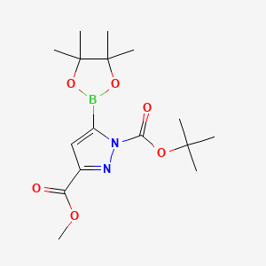 1-BOC-3-(Methoxycarbonyl)-1H-pyrazole-5-boronic acid pinacol ester