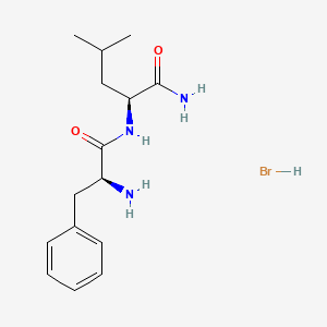 molecular formula C15H24BrN3O2 B8004029 H-Phe-leu-nh2 hbr 