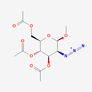 molecular formula C13H19N3O8 B8004082 Methyl 2-azido-2-deoxy-3,4,6-tri-O-acetyl-beta-D-mannopyranoside 