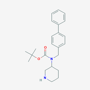 molecular formula C23H30N2O2 B8004142 Biphenyl-4-ylmethyl-piperidin-3-yl-carbamic acid tert-butyl ester 