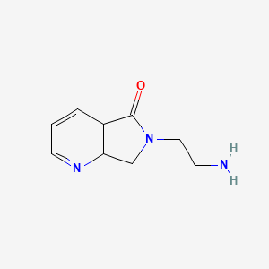 molecular formula C9H11N3O B8004188 6-(2-Aminoethyl)-6,7-dihydropyrrolo[3,4-b]pyridin-5-one CAS No. 1206970-12-8