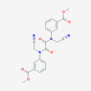 molecular formula C22H18N4O6 B8004198 N,N'-Bis-cyanomethyl-N,N'-bis-(3-methoxycarbonyl-phenyl)-oxalamide 