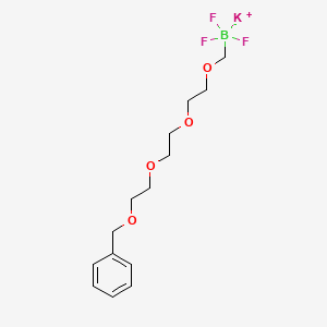 molecular formula C14H21BF3KO4 B8004240 Potassium 2-(2-(2-benzyloxyethoxy)ethoxy)ethoxymethyltrifluoroborate 